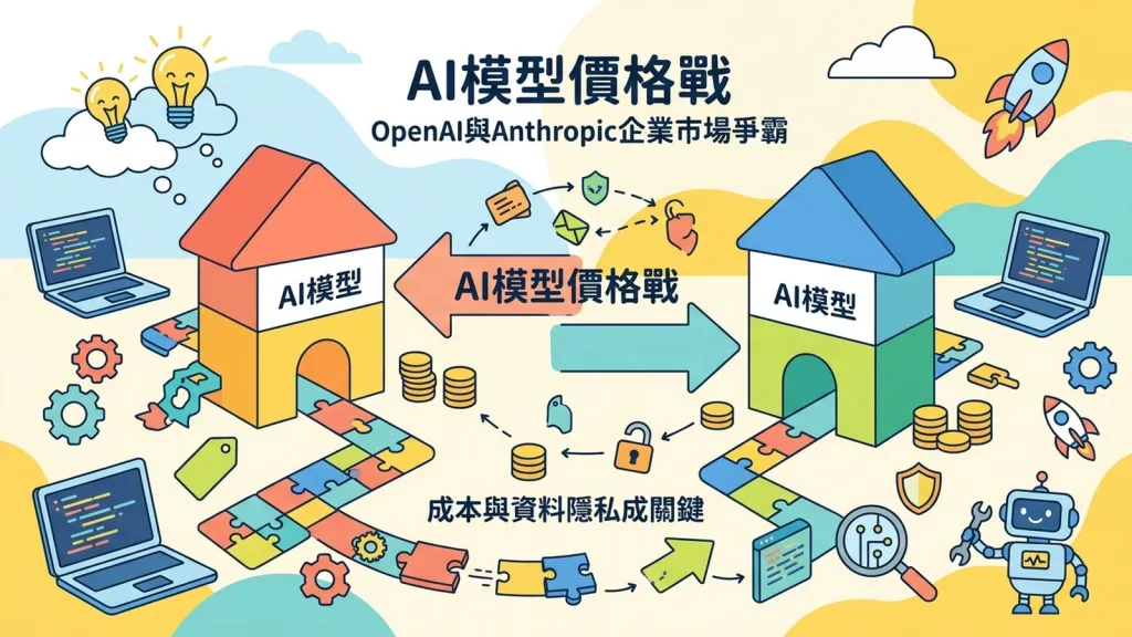 AI模型價格戰打響！OpenAI與Anthropic企業市場爭霸 成本與資料隱私成關鍵